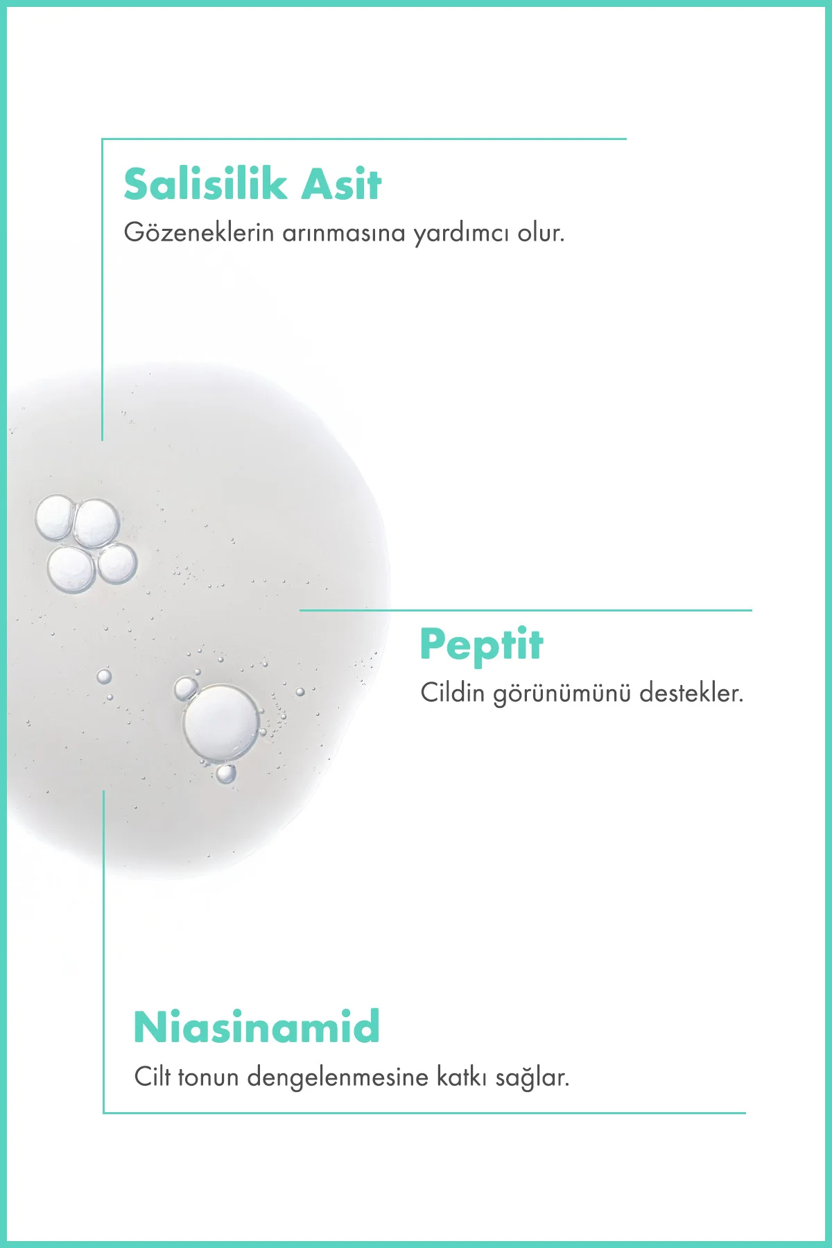 Gözenek Sıkılaştırıcı Bha Ve Peptit Cilt Bakım Serumu 30 ML