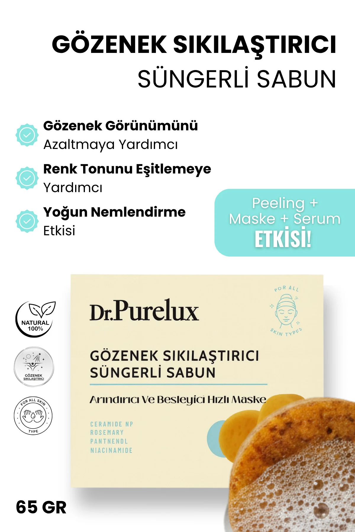 Gözenek Sıkılaştırıcı, Arındırıcı & Besleyici (Hızlı Maske) Makya