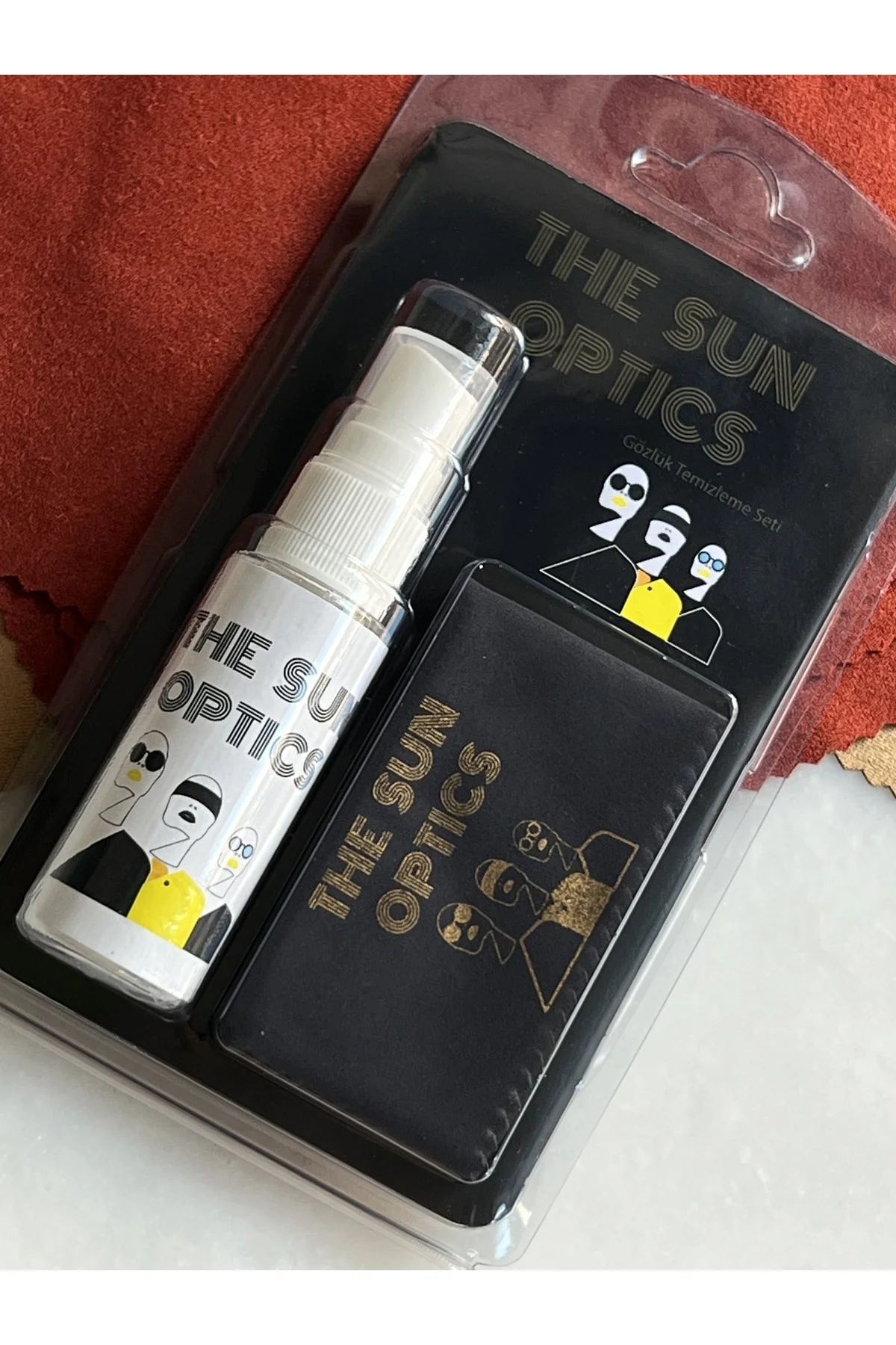 Gözlük Bakım Seti - 1 Mikrofiber Temizlik Bezi, 1 Gözlük Temizlem