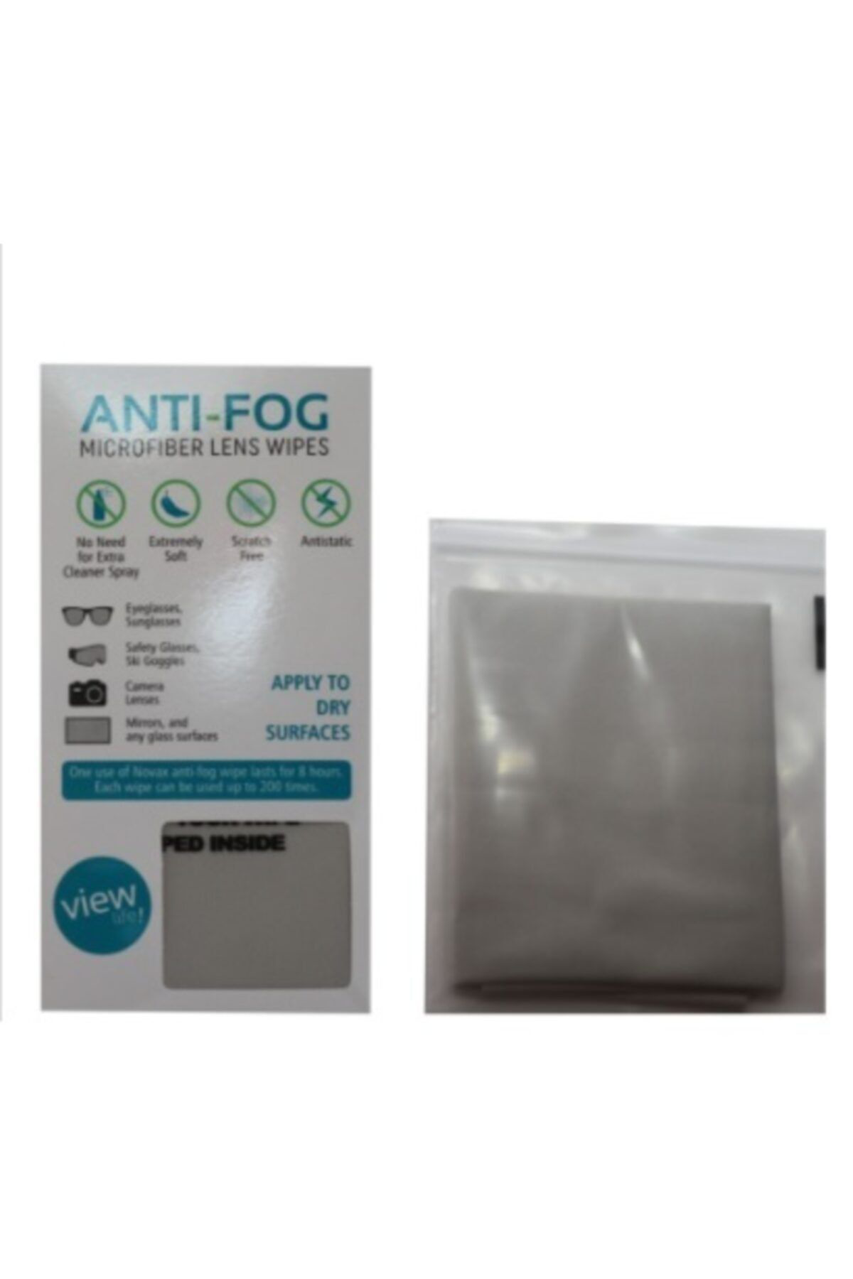 Novax Gözlük Buğu Buhar Önleyici Antifog Bez