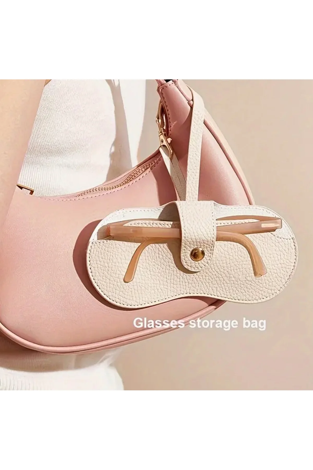 Gözlük Çantası Suni Deri Güneş Gözlük Kabı Okuma Gözlük Kılıfı Gö