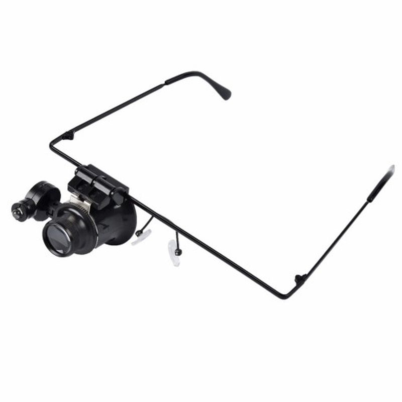 Evimdeyokyok Gözlük Model 20X16mm Optik Lens Led İşik Monoküler Büyüteç Tdrtr