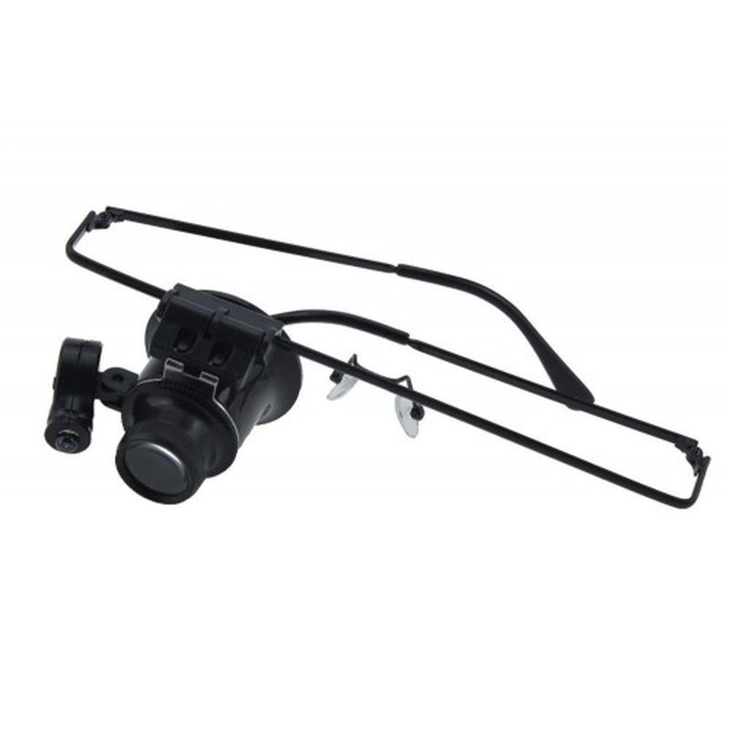 Evimdeyokyok Gözlük Model 20X16mm Optik Lens Led İşik Monoküler Büyüteç Tdrtr