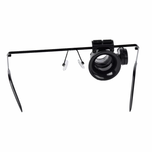 Gözlük Model 20x16mm Optik Lens Led Işık Monoküler Büyüteç - Görsel 2