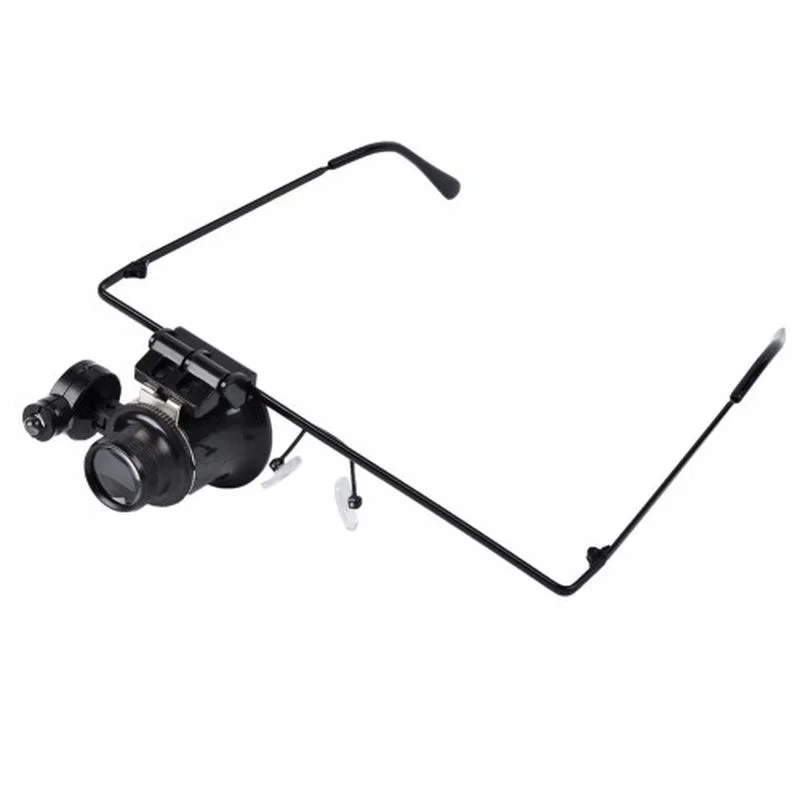 Gözlük Model 20X16Mm Optik Lens Led Işık Monoküler Büyüteç Gözlük Model 20X16Mm Optik Lens Led Işık Monoküler Büyüteç