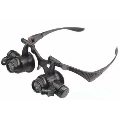 -Gözlük Modeli 10x 15x 20x 25x Lens,2led ışıklı,büyüteç ( Lisinya