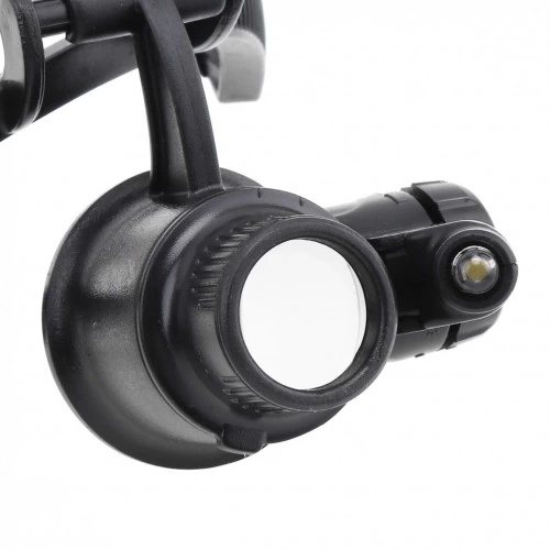 Gözlük Modeli 10x 15x 20x 25x Lens,2led Işıklı,büyüteç - Görsel 3