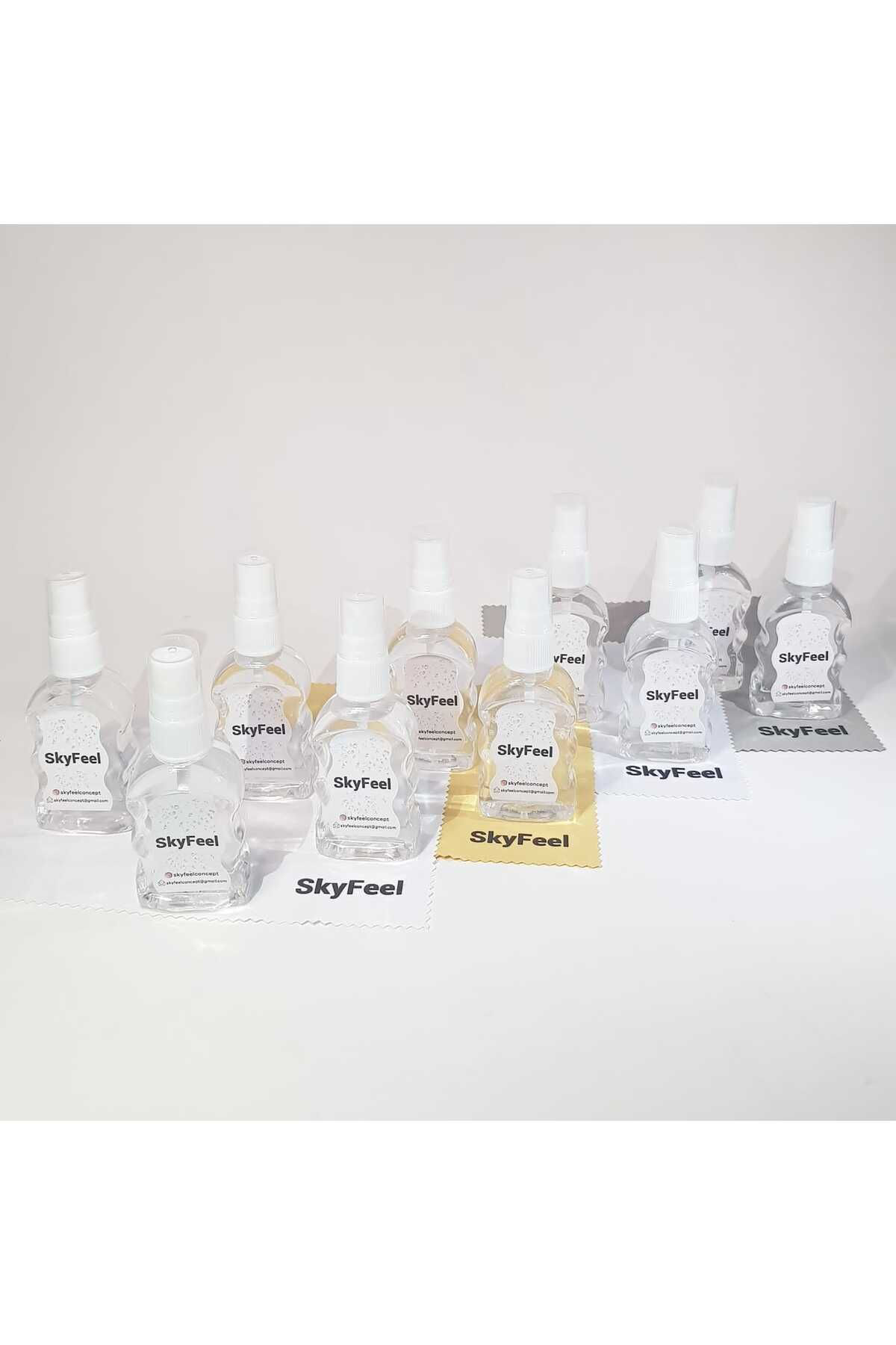 Skyfeel Gözlük Temizleme Spreyi 10 Adet + Mikrofiber Gözlük Temizleme Bez