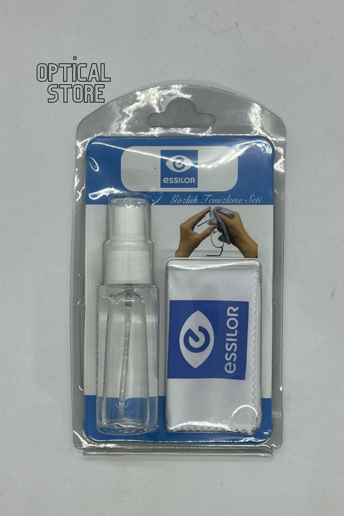 Essilor Gözlük Temizleme Seti (Sprey Ve Mikrofiber Bez) Gözlük Bezi Kamer