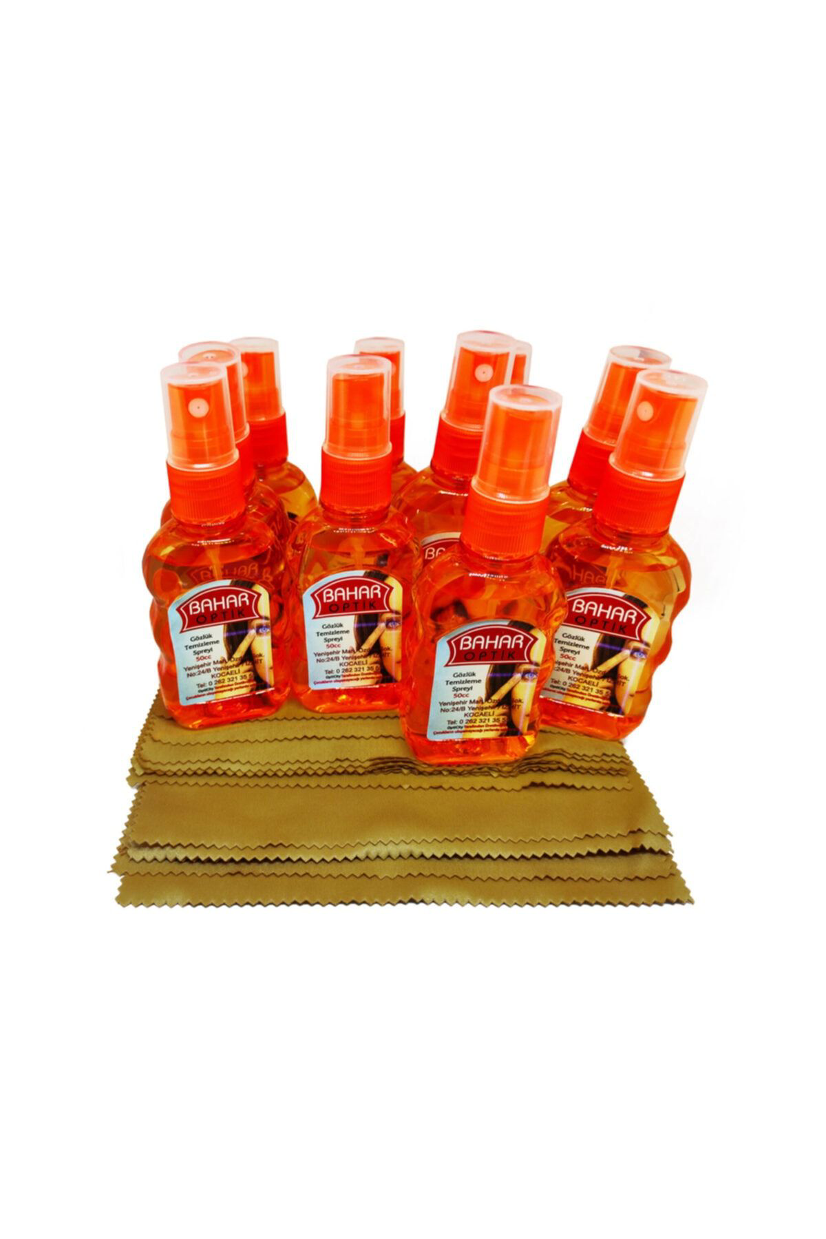 Aqua Cool Gözlük Temizleme Spreyi - Gözlük Temizleme Bezi (10 Lu Set )