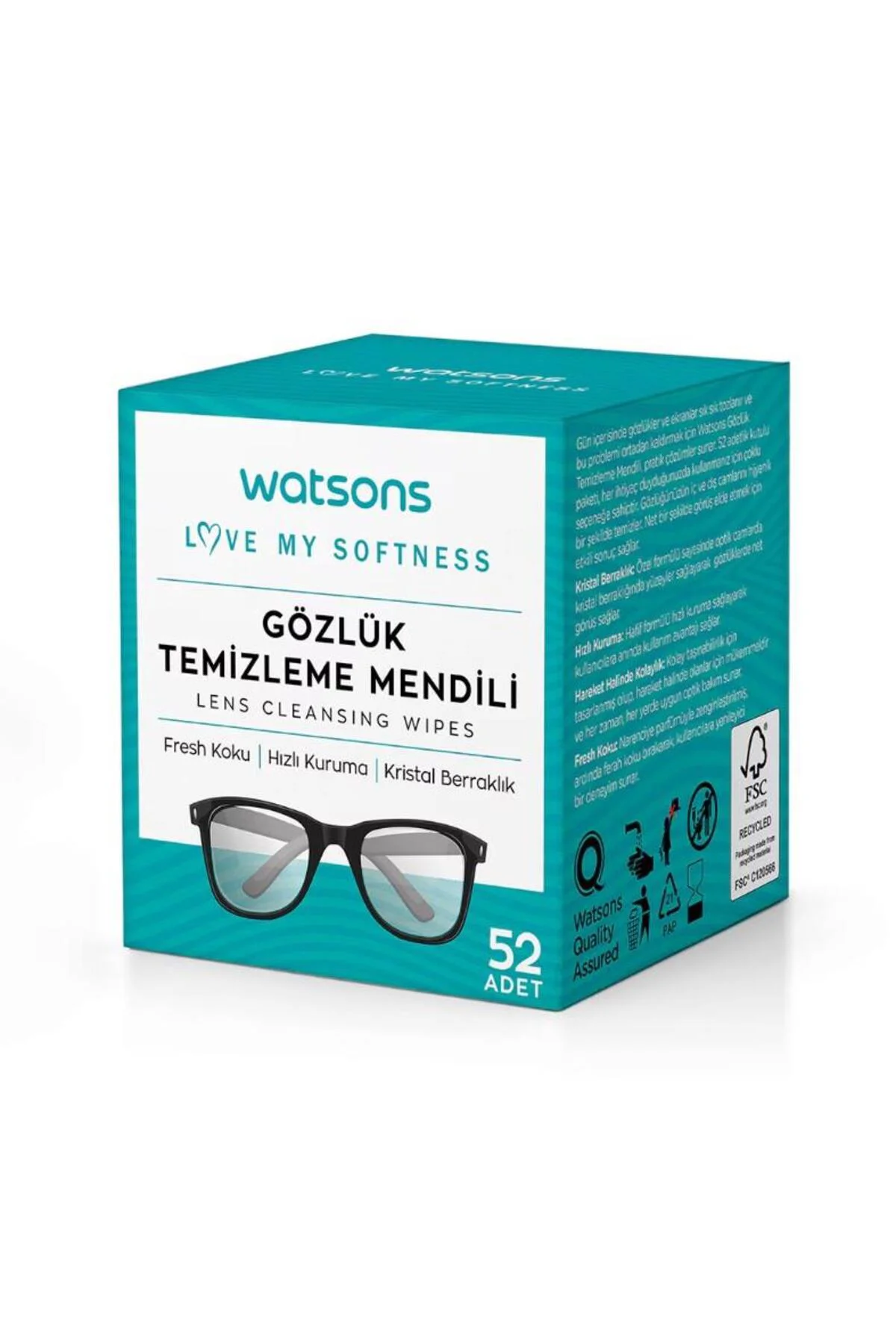 Gözlük Temizleme Mendili *2 Adet Gözlük Temizleme Mendili *2 Adet