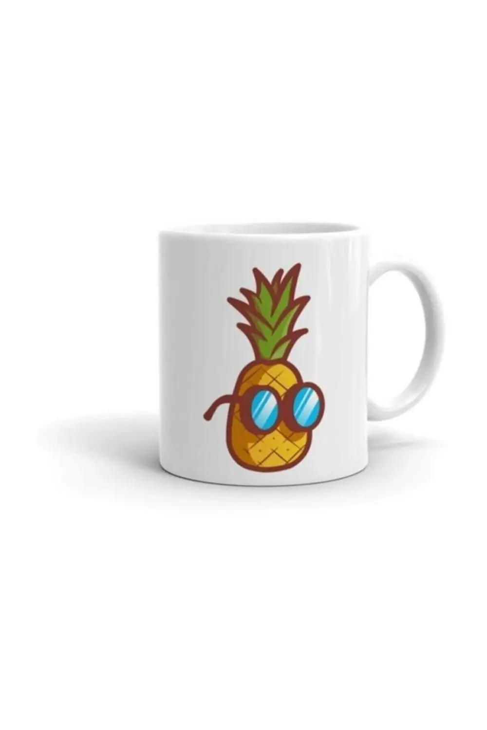 Gözlüklü Pine Apple Baskılı Kupa Bardak