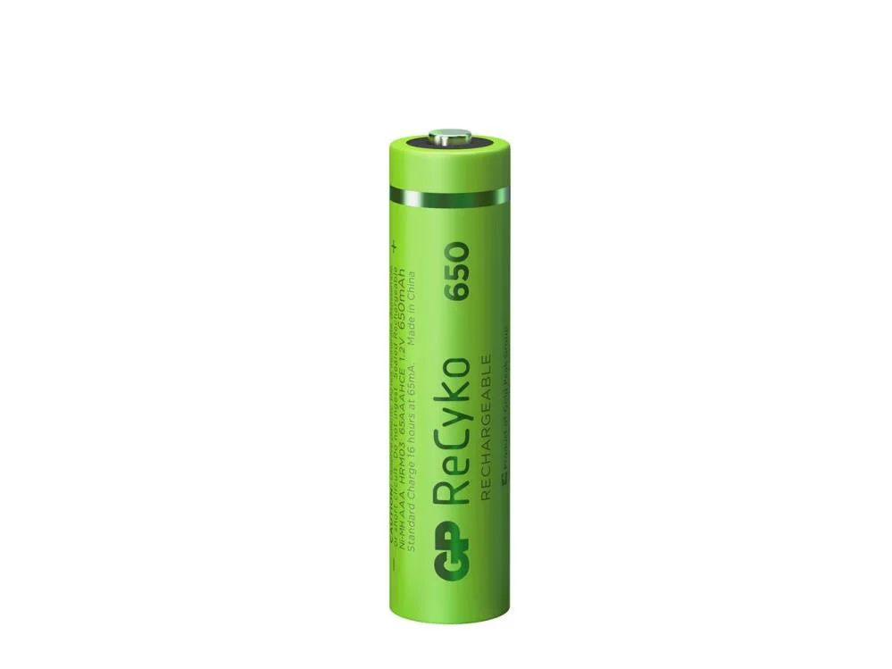 GP AAA 650 mAh Şarjlı İnce Kalem Pil 4'lü Paket GP65AAAHCEM-2GBR4