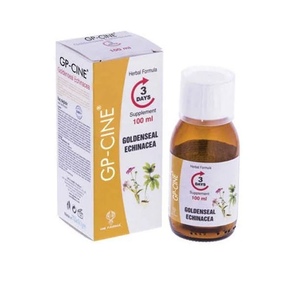 Gp-Cine 3 Days Herbal Formula Goldenseal Echinacea 100ml Gp-Cine 3 Days Herbal Formula Goldenseal Echinacea 100ml