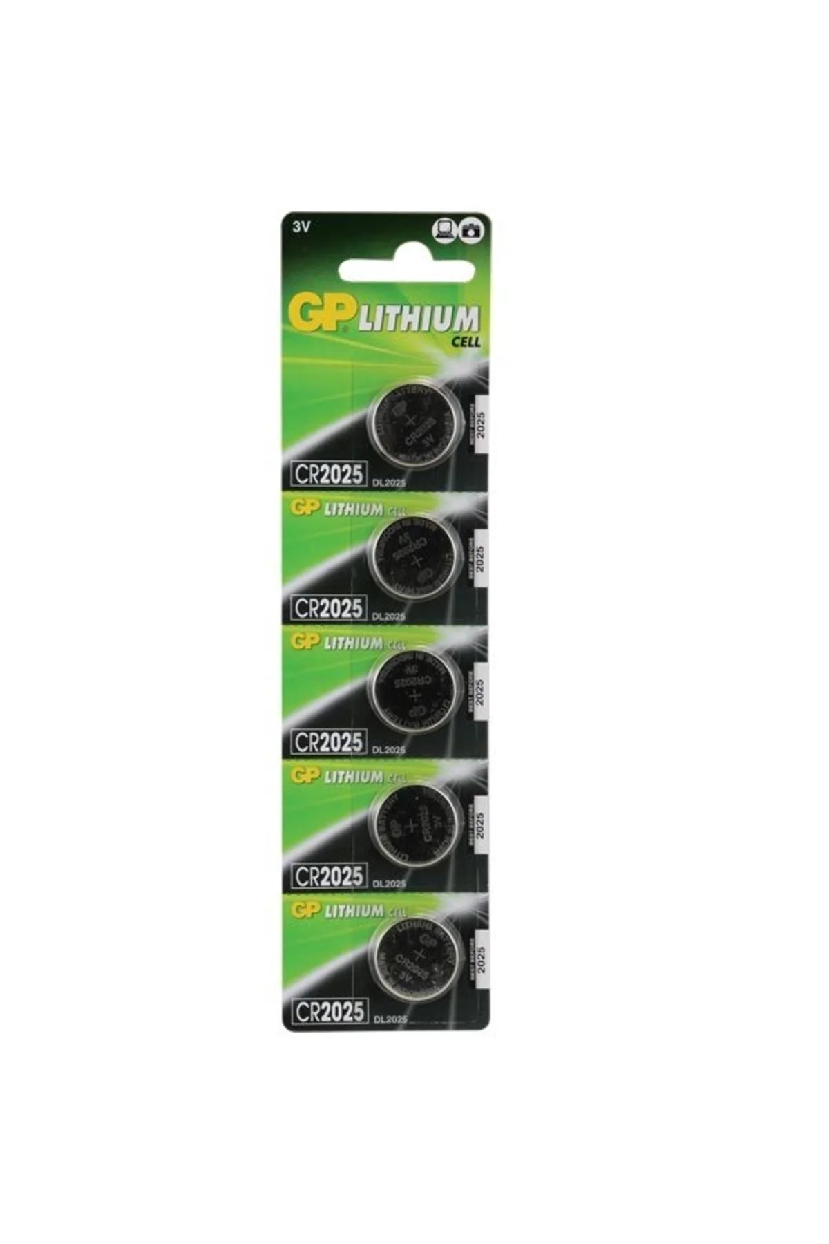 Gp Cr2025 3 V Lityum 5'Li Para Pil Gp Cr2025 3 V Lityum 5'Li Para Pil