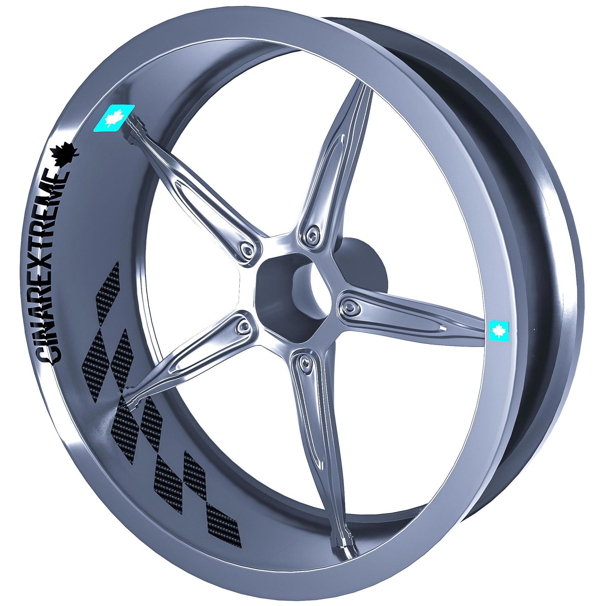 Gp Flag Damalı İç Jant Şeridi Sticker Reflektif, Floresan, Özel R