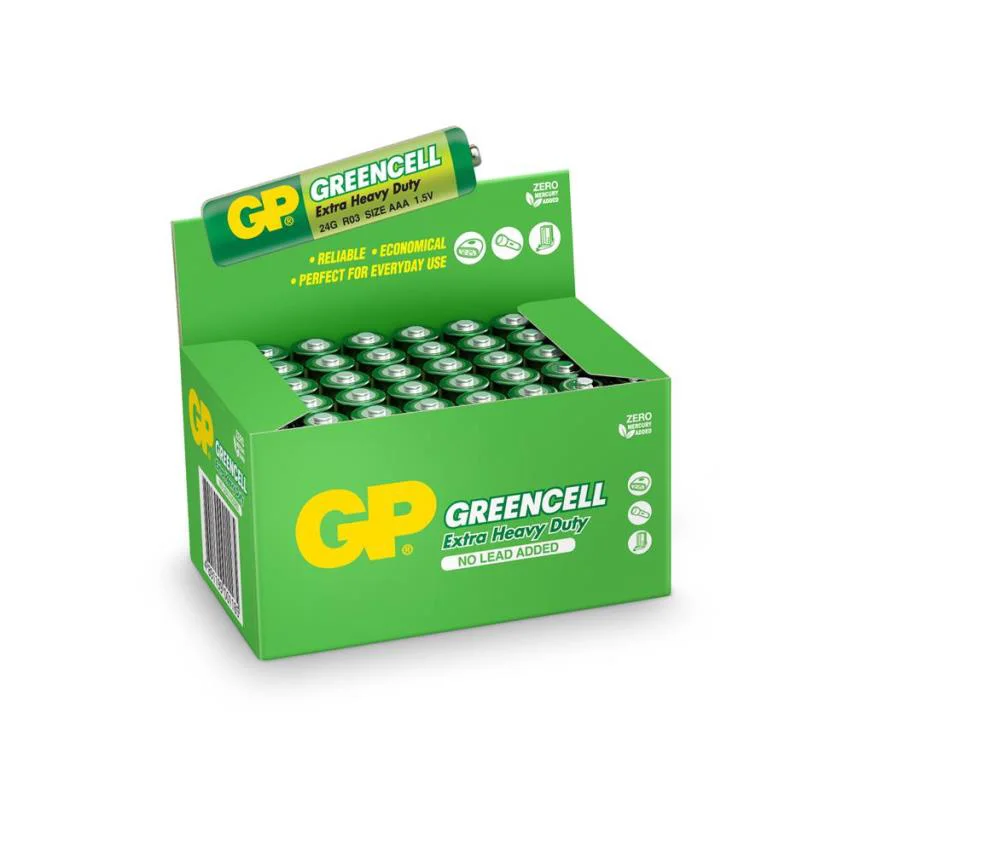 Gp Greencell R03 AAA Boy Çinko İnce Kalem Pil 40'lı Paket GP24G-2
