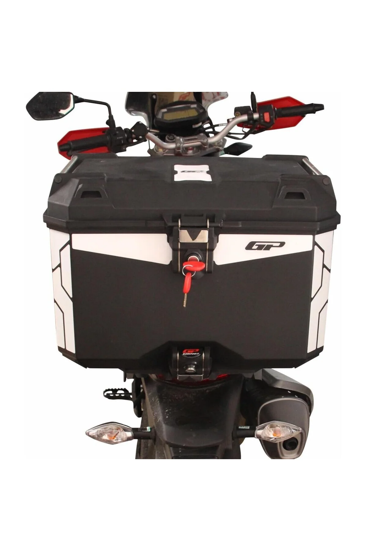 GP Kompozit Universal 33 lt Plastik Motosiklet Çantası Siyah