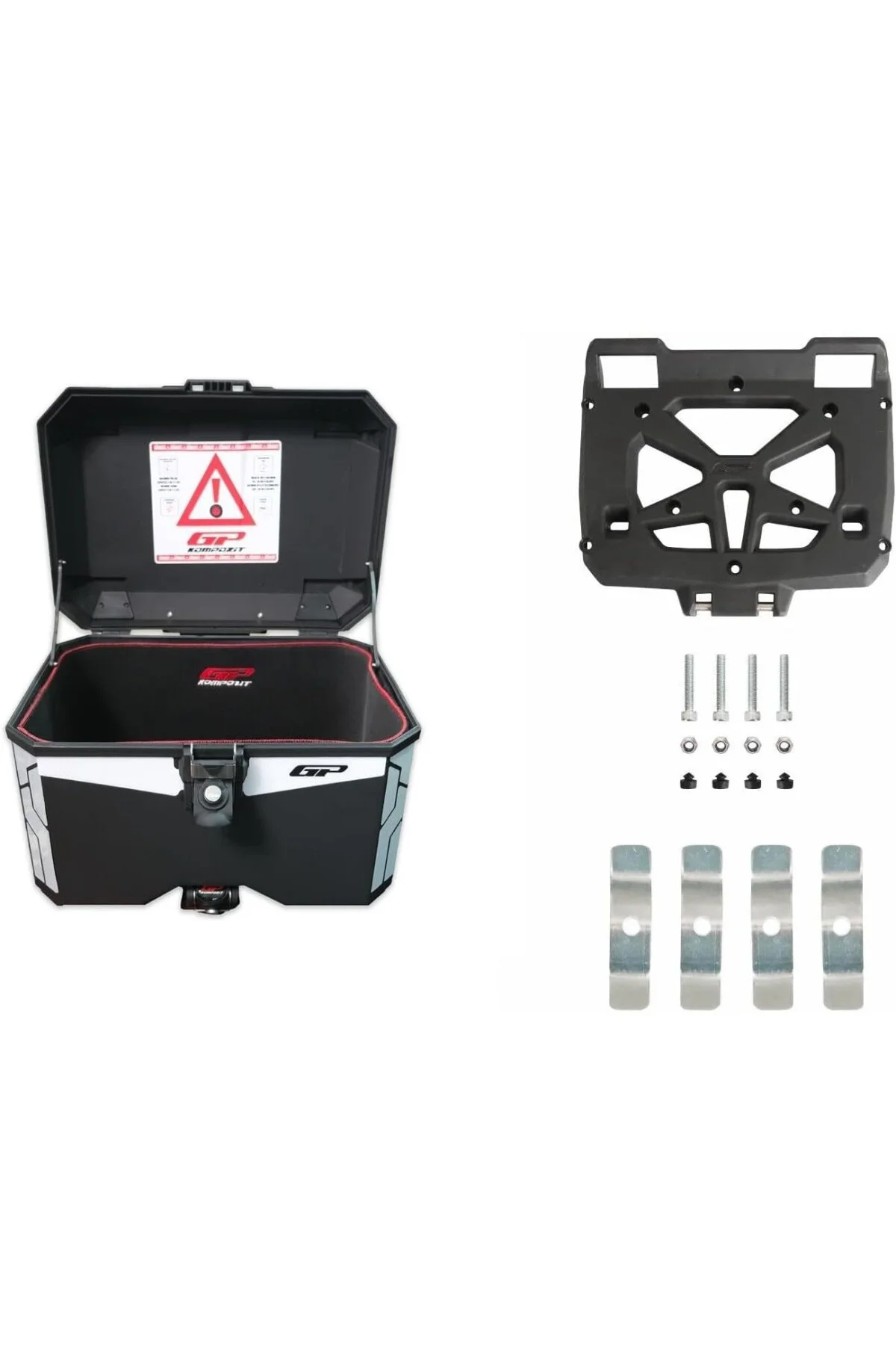 GP Kompozit Universal 33 lt Plastik Motosiklet Çantası Siyah