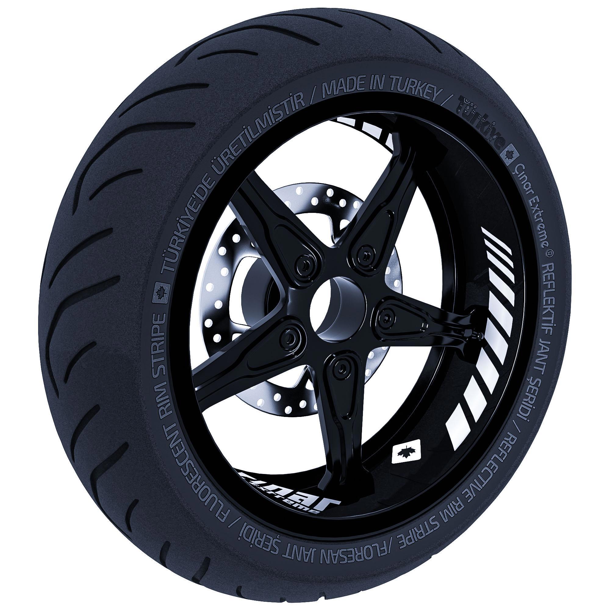 Gp Racing Süt Beyaz İç Jant Şeridi Sticker Çınar Extreme 