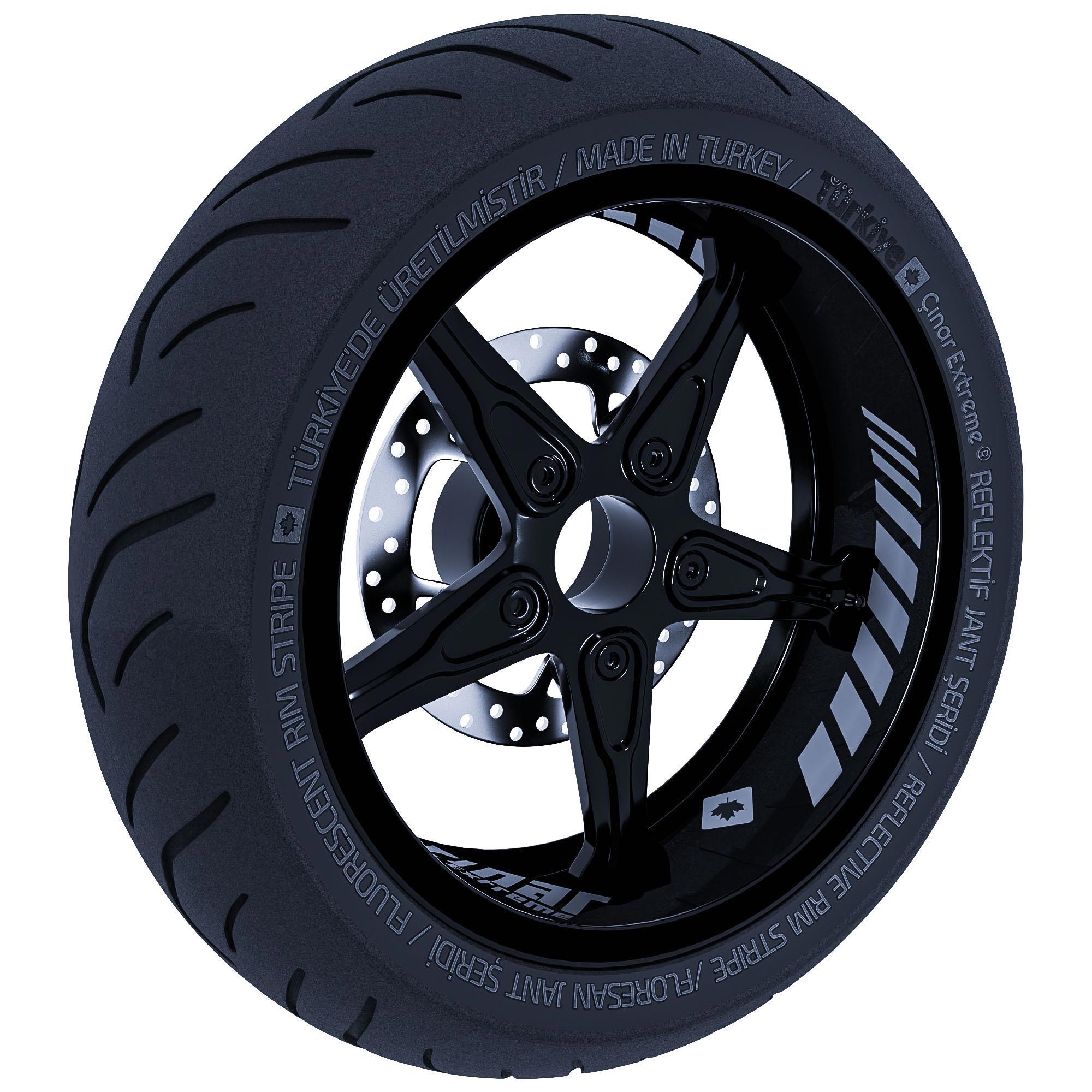 Gp Racing Taş Grisi İç Jant Şeridi Sticker Çınar Extreme 