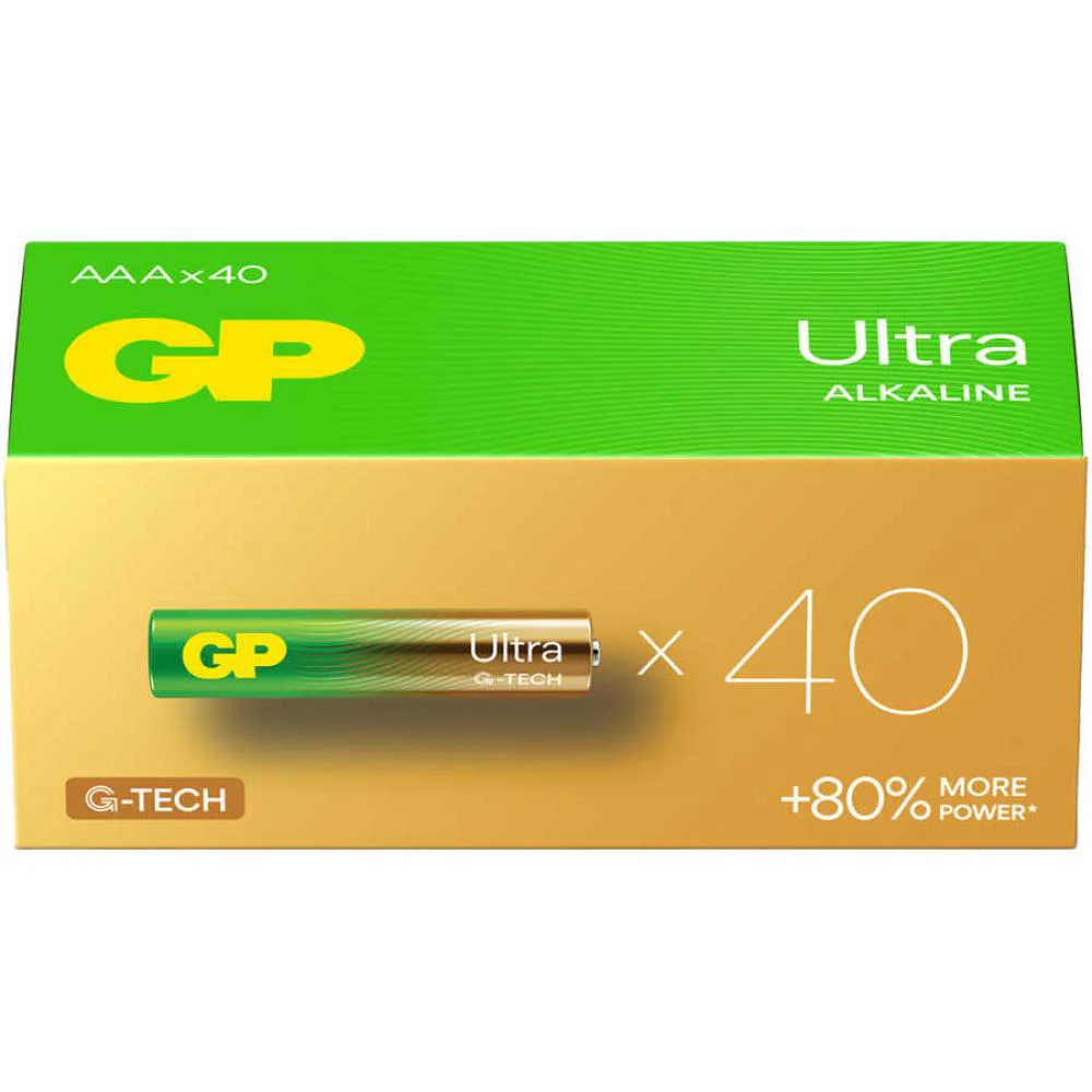 GP Ultra lin AAA İnce Kalem Pil 40'lı Paket