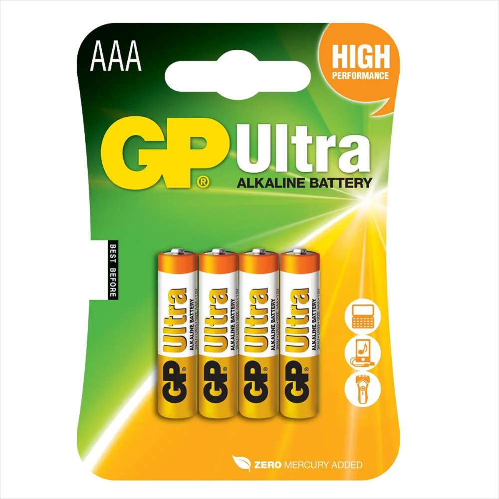 GP  Ultra lin AAA İnce Kalem Pil 4lü