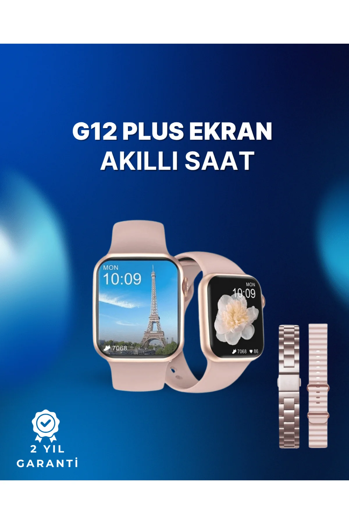 GPS Destekli Akıllı Saat – Nabız, Uyku ve Adım Takibi, Sesli Görüşme, Suya Dayanıklı Tasarım