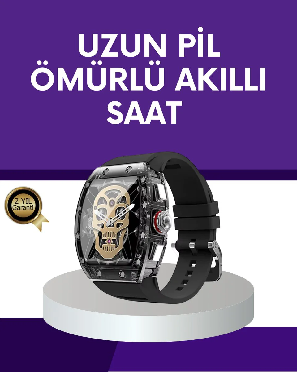 GPS ve NFC Akıllı Saat - iOS Android Uyumlu, Çift Kartlı, 1 Hafta Pil Ömrü
