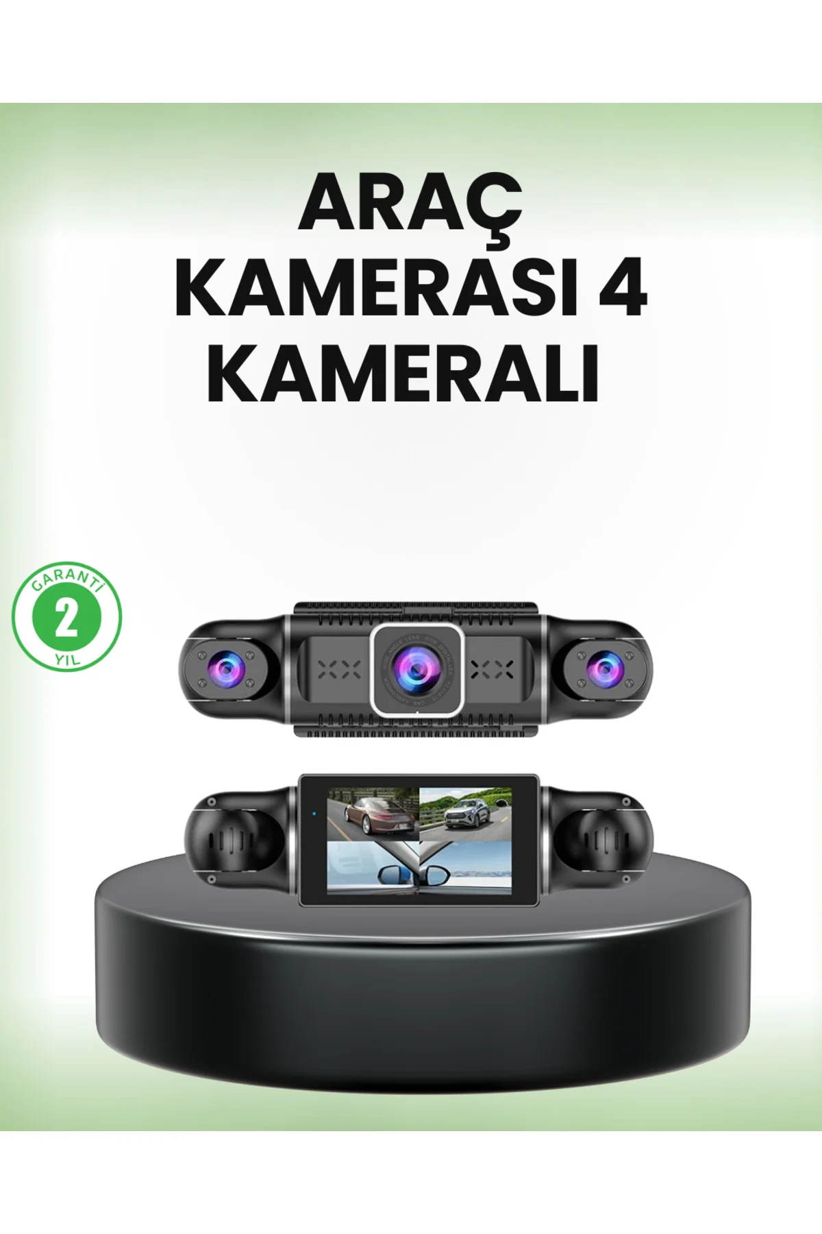 GPS’li 4 Kameralı Araç İç Dış Kayıt Sistemi 1080P WiFi Destekli -