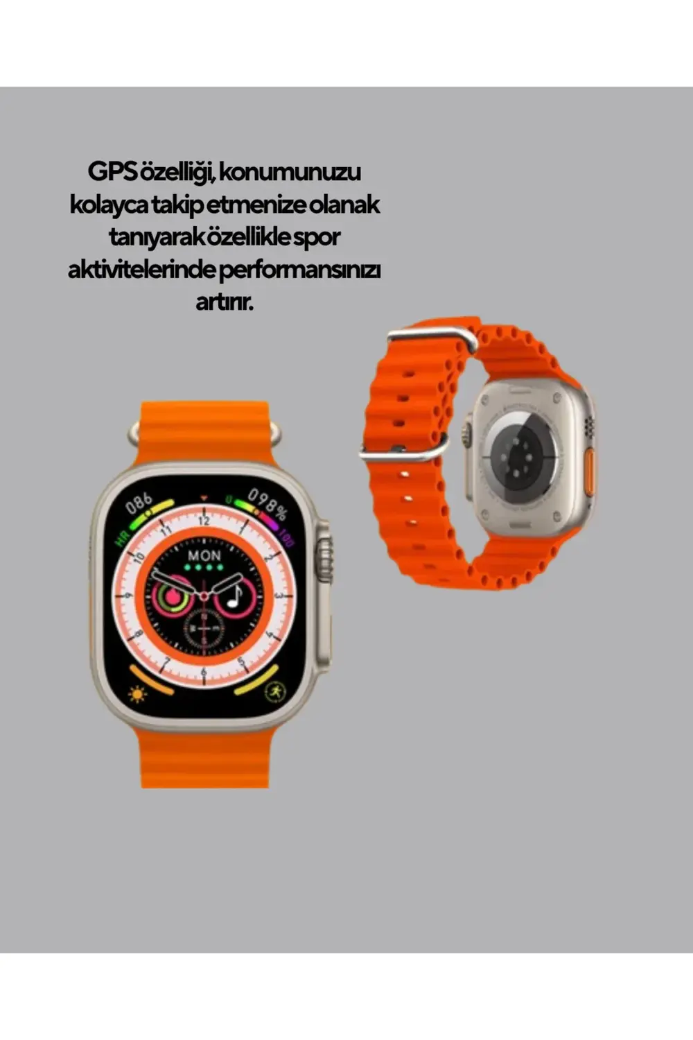 GPS’li Akıllı Saat – Nabız, Uyku ve Adım Takibi, Suya Dayanıklı