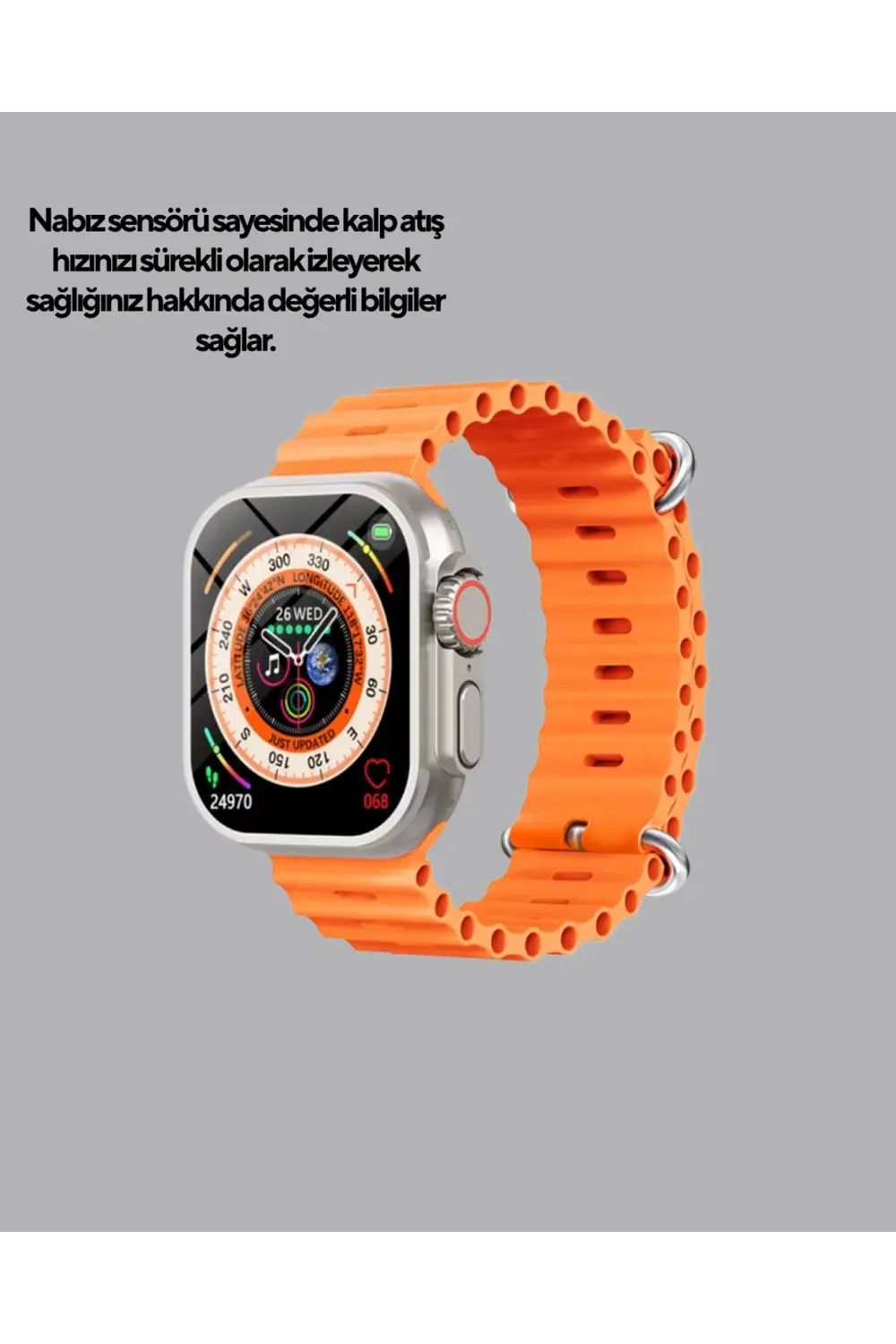 GPS’li Akıllı Saat – Nabız, Uyku ve Adım Takibi, Suya Dayanıklı