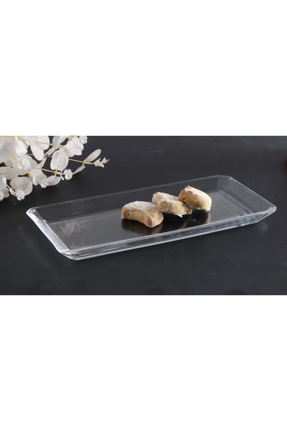 Grace Crystallin Servis Sunum Tabağı Kristal Cam (2Lİ PAKET) 6801