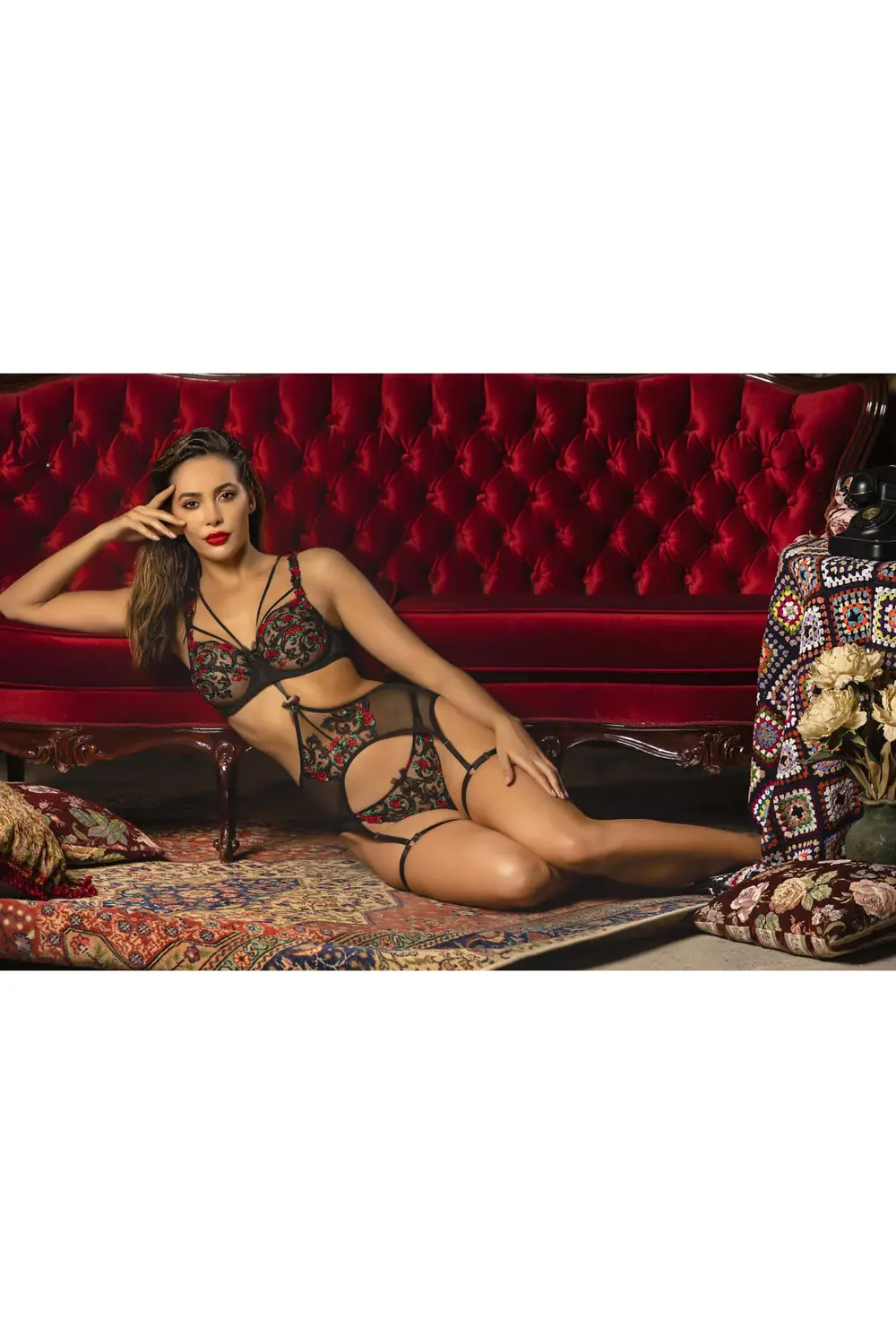 Pilelistore Grace Wıre Lace Bra, Siyah Dantelli Konforlu Ve Şık Sütyen