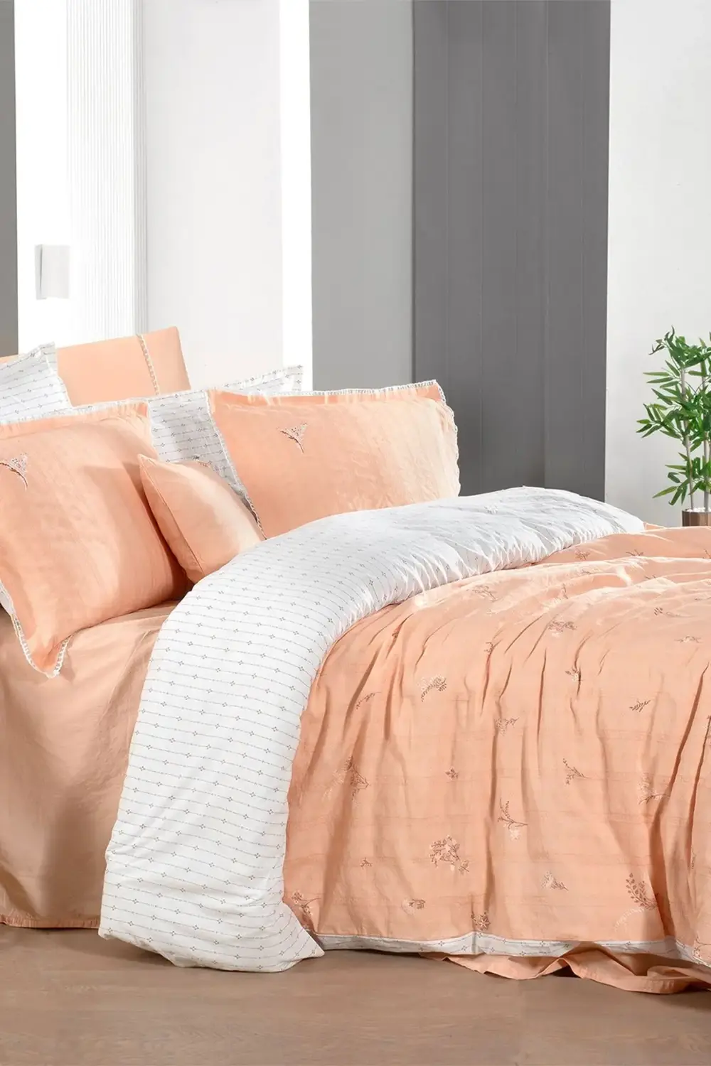 Sarev Gracia Tek Kişilik %100 Pamuk Mood Comfort Nevresim Takımı