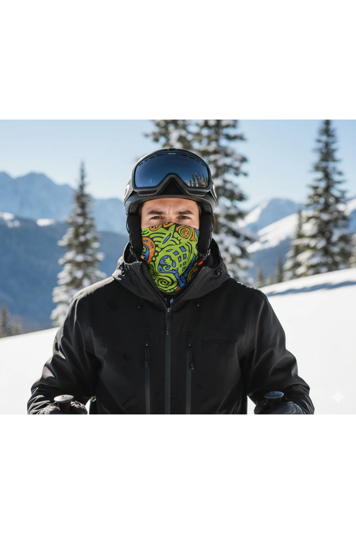 GRAFFİTY Unisex Motorcu Buff Outdoor Bandana– Rüzgâr, Toz ve Soğu