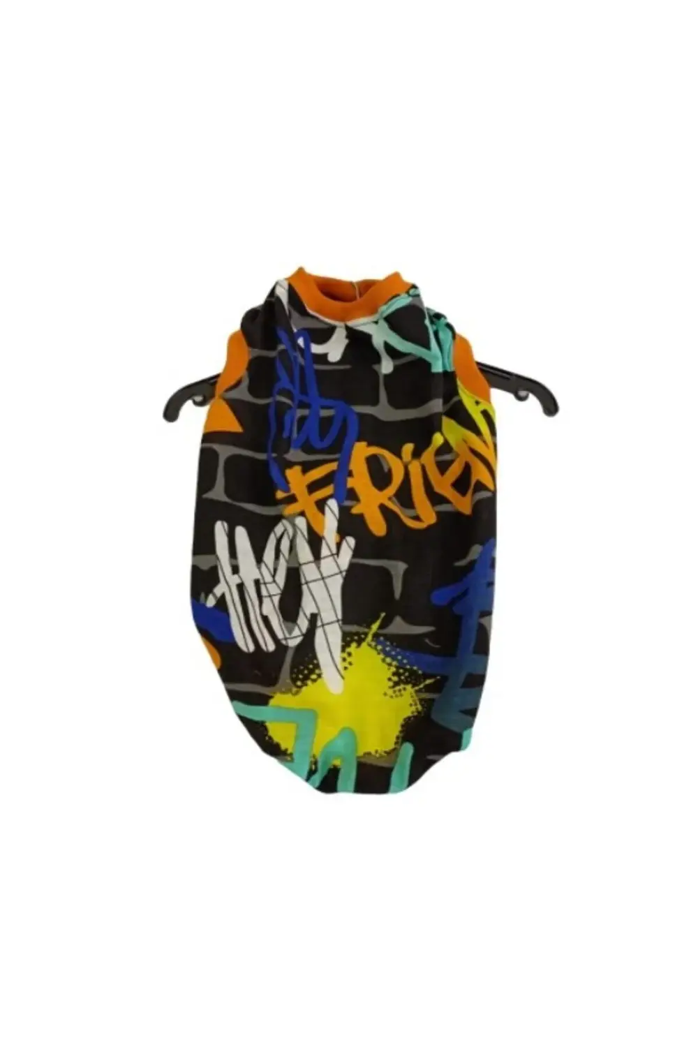 Grafiti Desenli Kedi Kıyafeti Elbisesi Large/l/beden 3