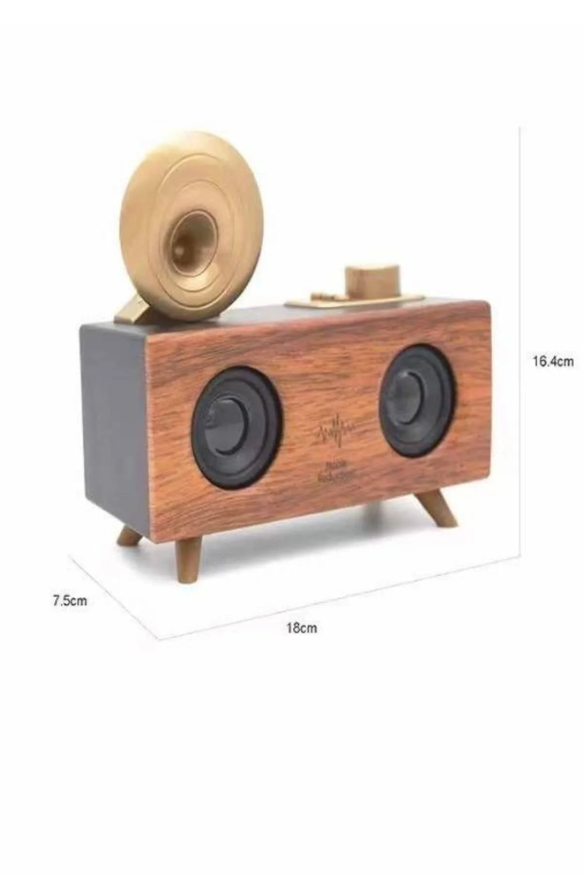 Gramafon Nostaljik Radyo Yüksek Ses Kalitesi USB TF Kart Aux