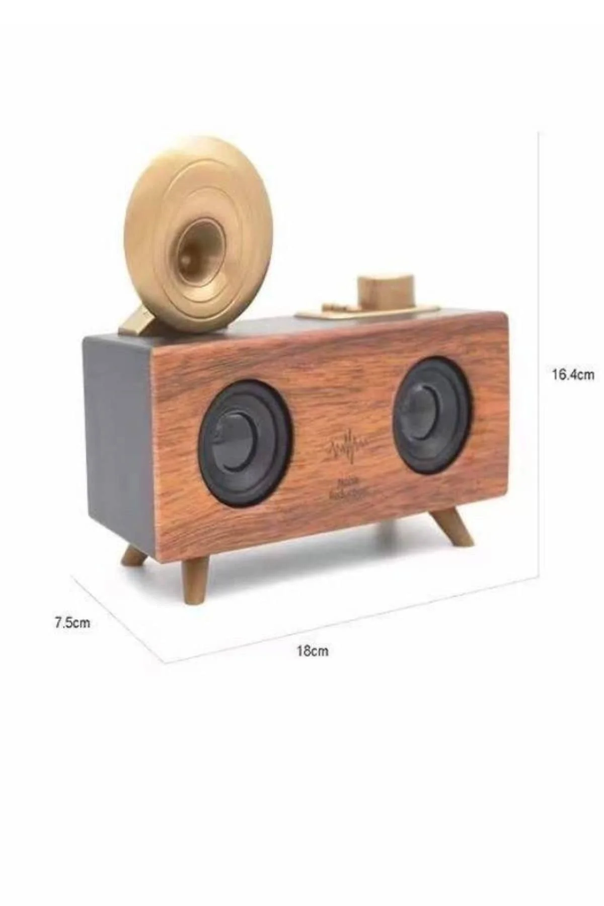 Gramafon Nostaljik Radyo Yüksek Ses Kalitesi USB TF Kart Aux Yeni Nesil