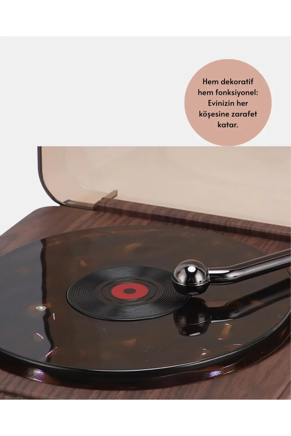 GRAMAFON SPEAKER KAHVERENGİ