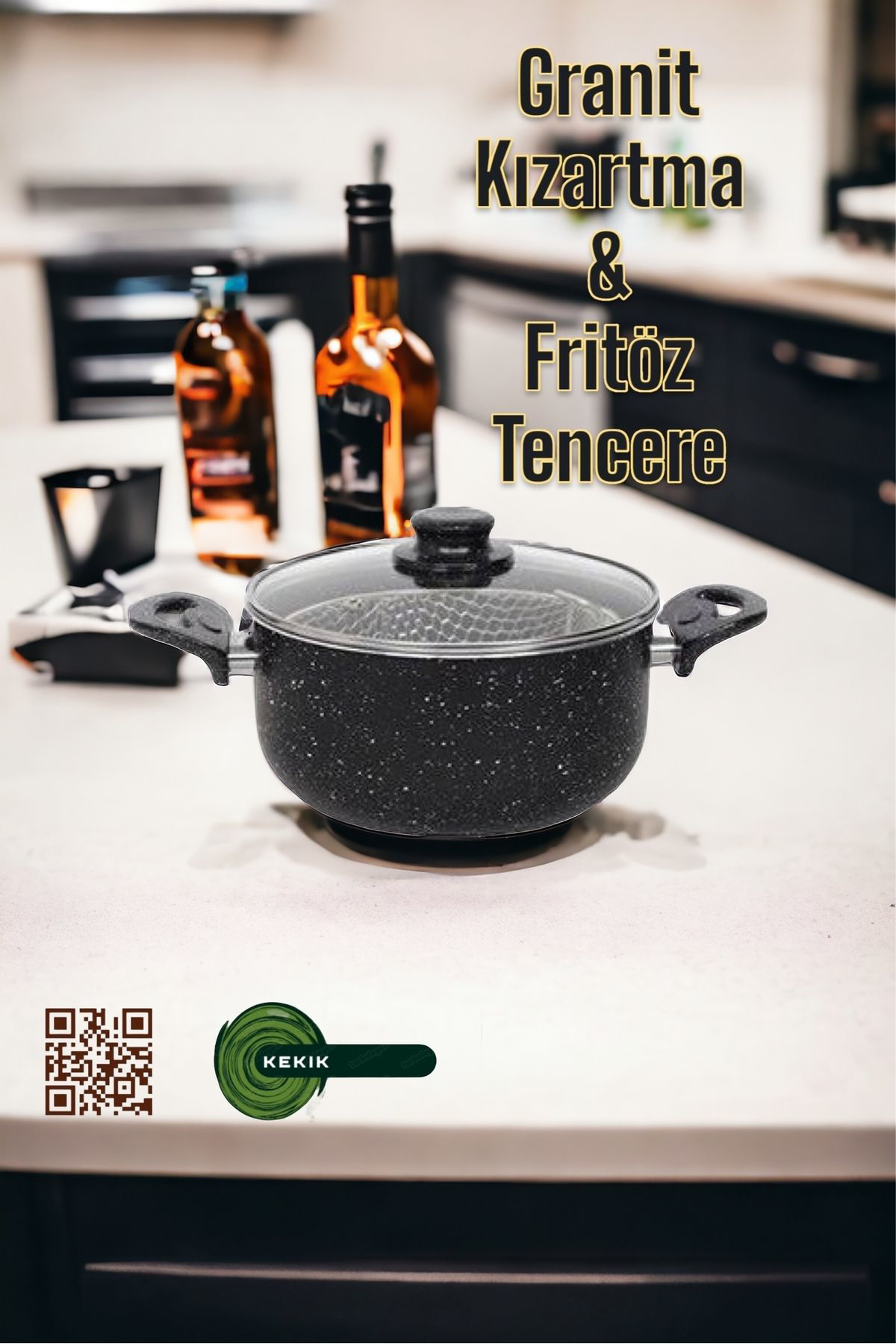 Granit 22cm Fritöz Tencere
