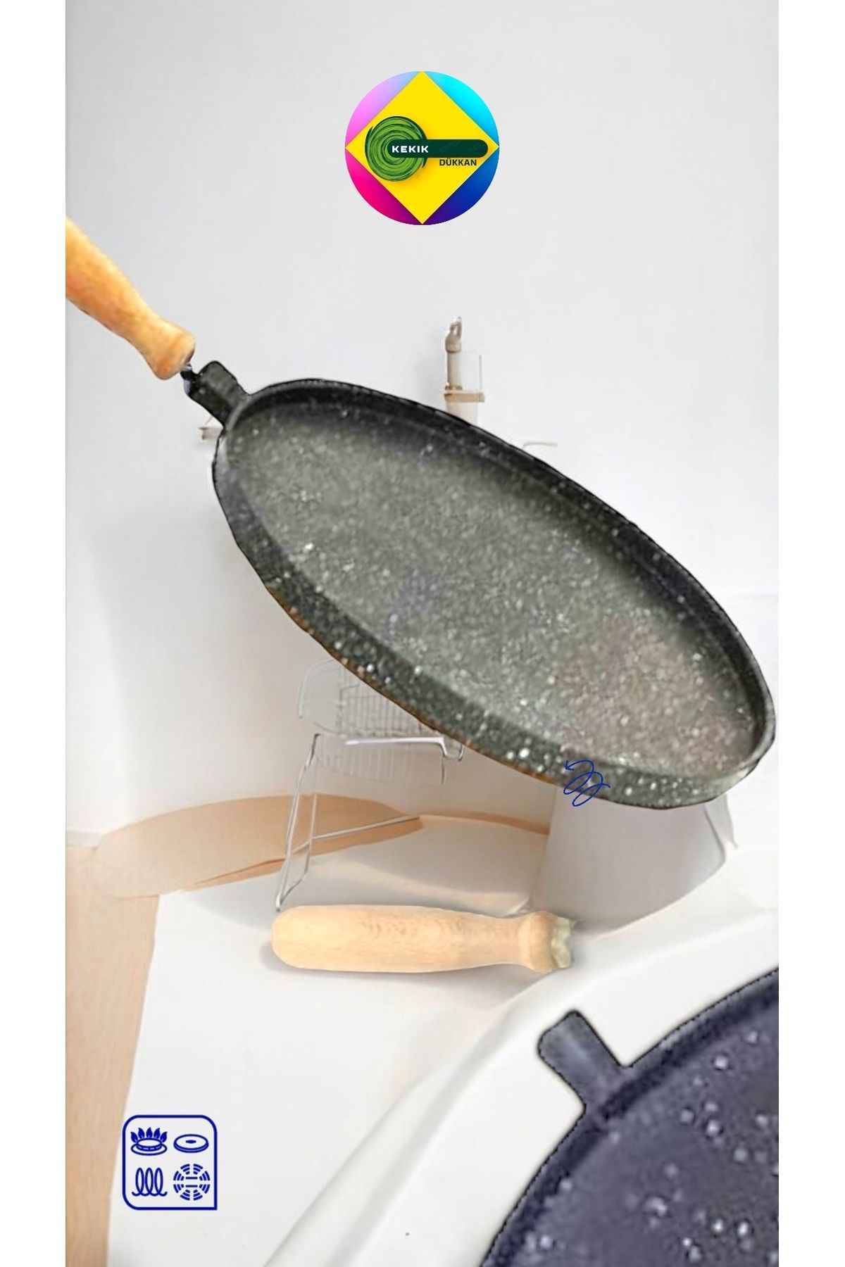 Granit 36cm Sac Gözleme&bazlama Tava