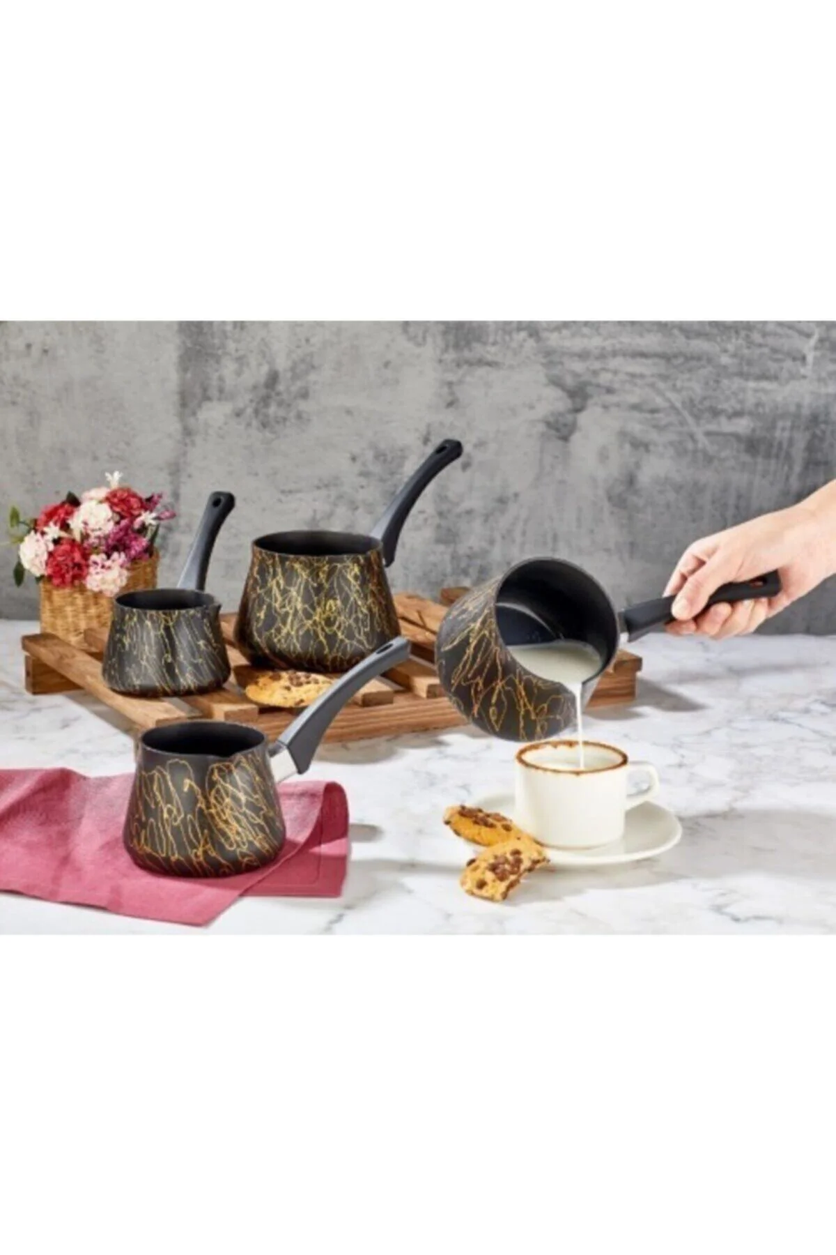 Granit Cezve Takımı 3'lü