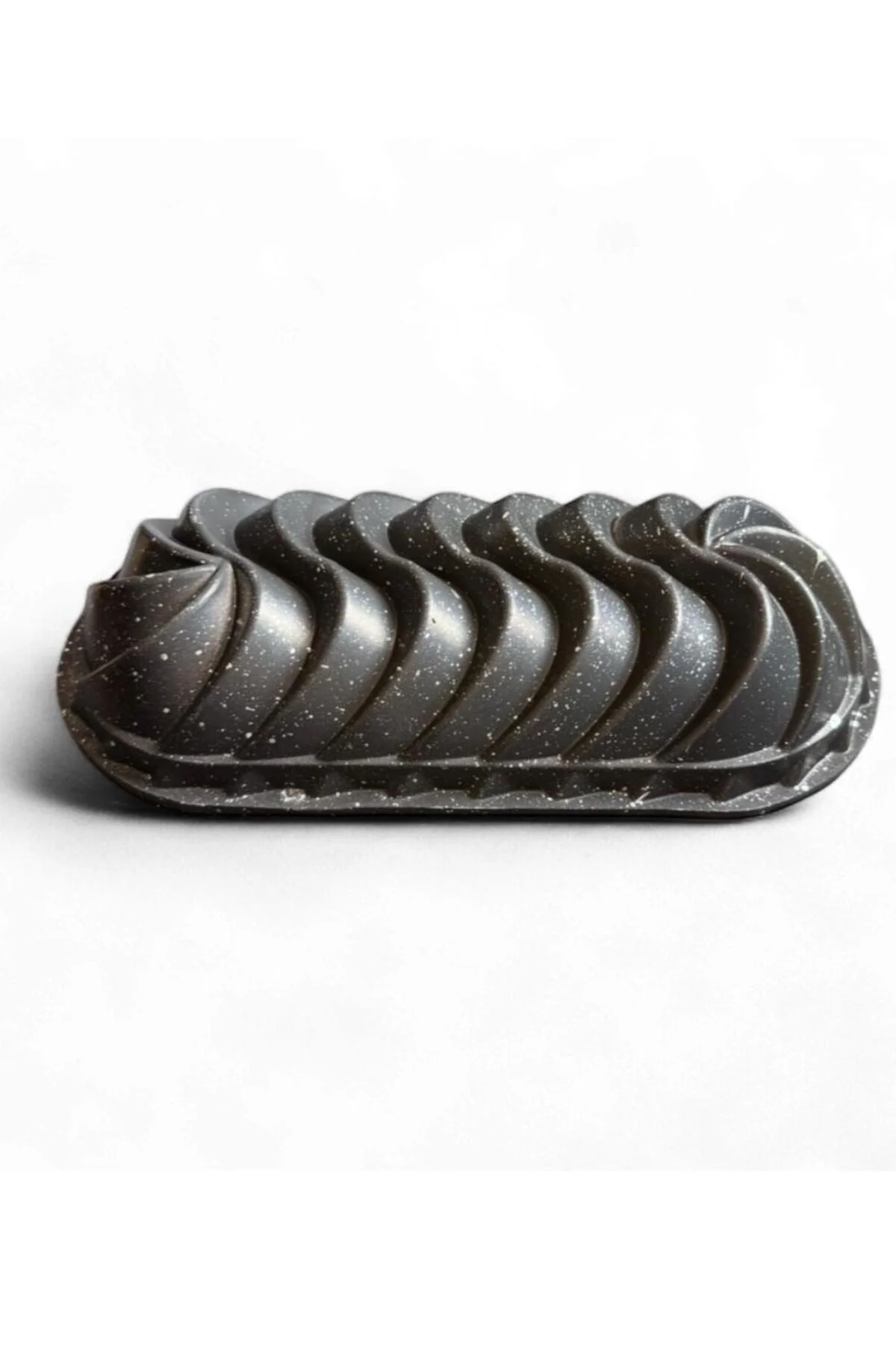 Granit Desenli Döküm Baton Kek Kalıbı – 32,5 cm x 6,5 cm | Dalga Desenli Baton Kek ve Tatlı Kalıbı