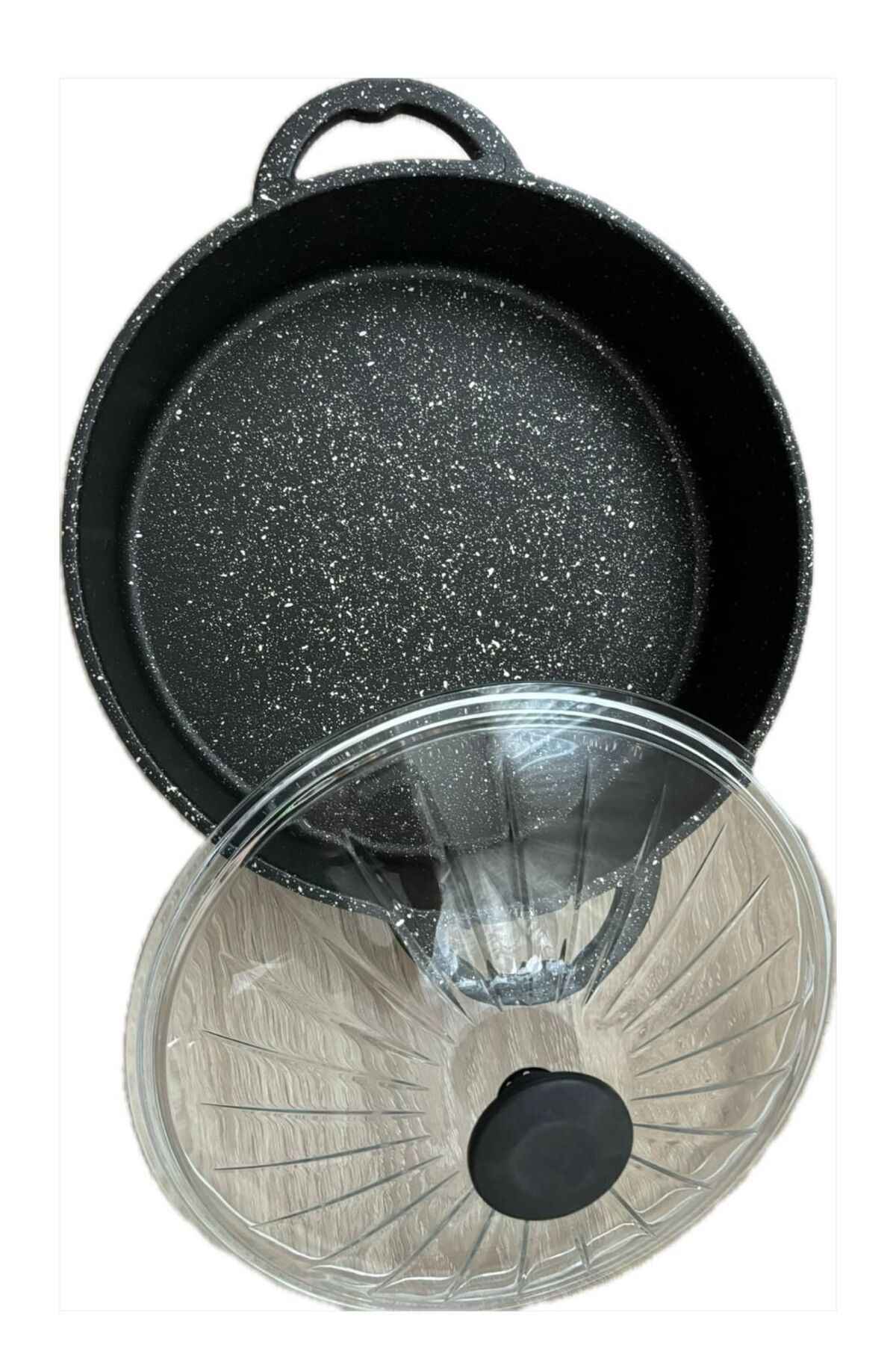 Polenta Granit Döküm Tencere 28 Cm Paslanmaz