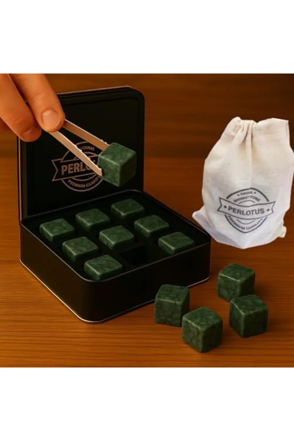 Granit Eskitme Viski Taşı Metal Kutulu, Doğal, Sulandırmadan Soğu