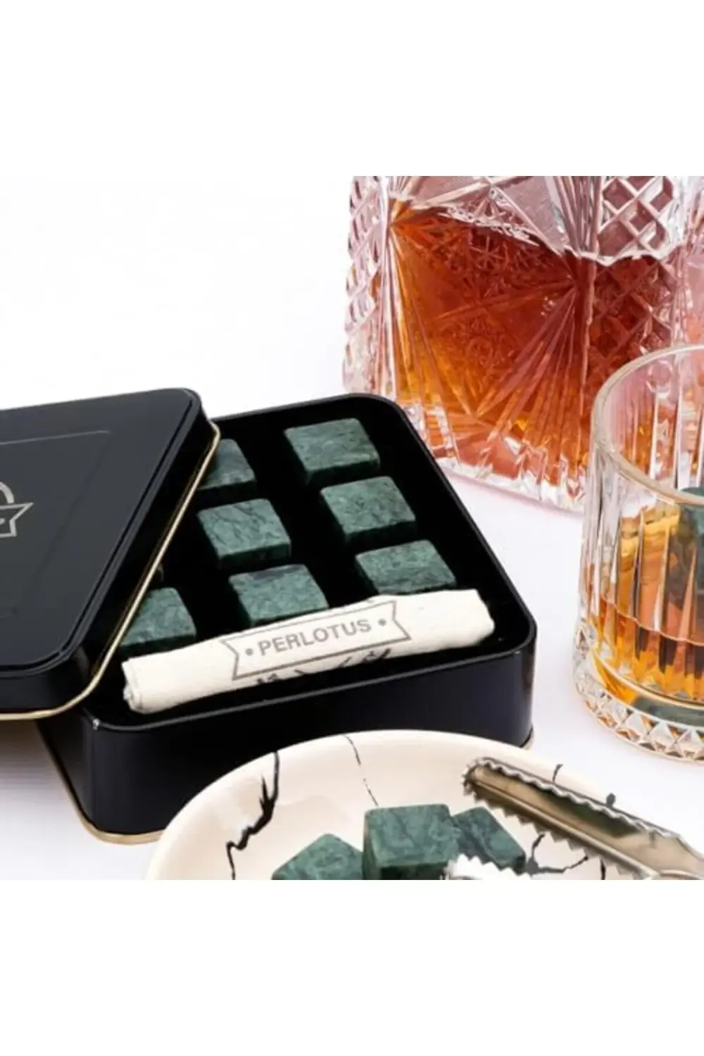 Granit Eskitme Viski Taşı Metal Kutulu, Doğal, Sulandırmadan Soğu