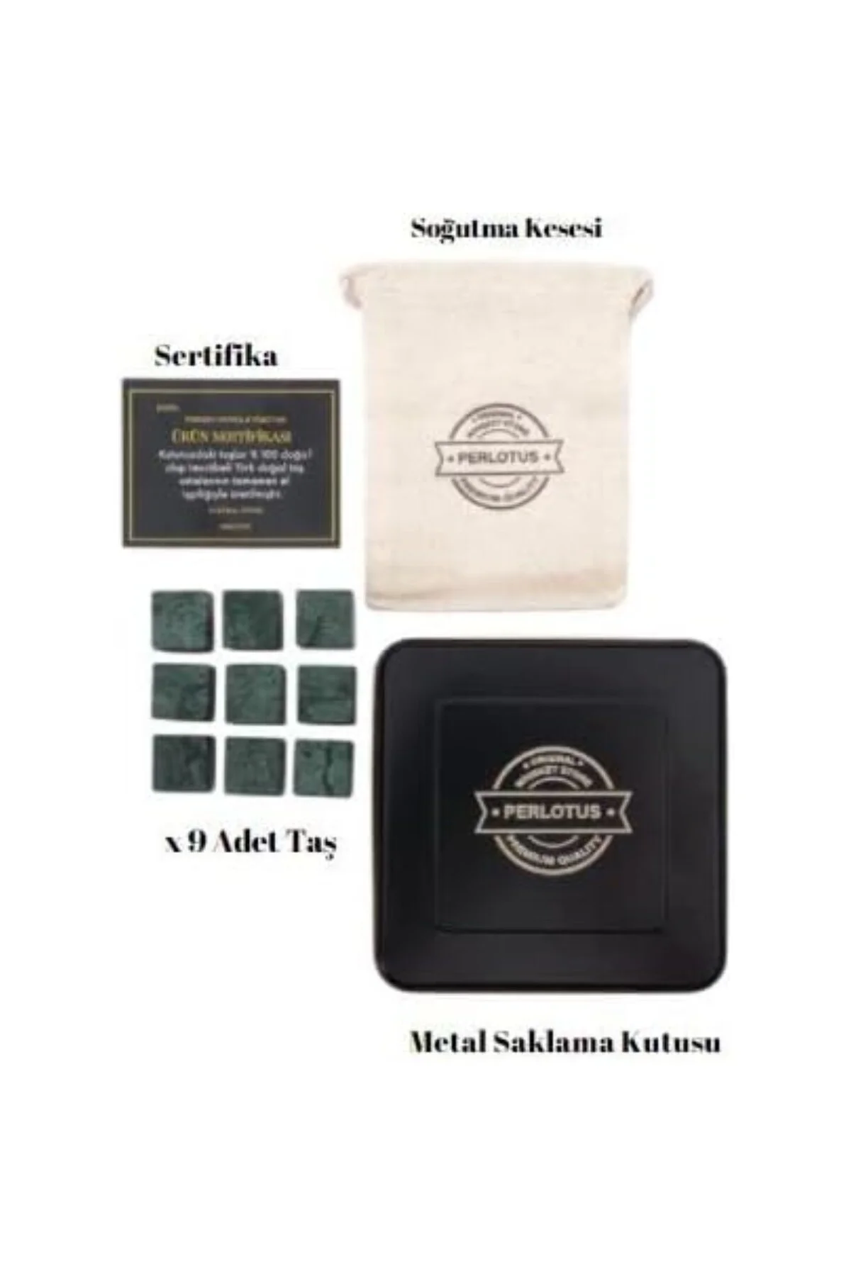 Granit Eskitme Viski Taşı Metal Kutulu, Doğal, Sulandırmadan Soğu
