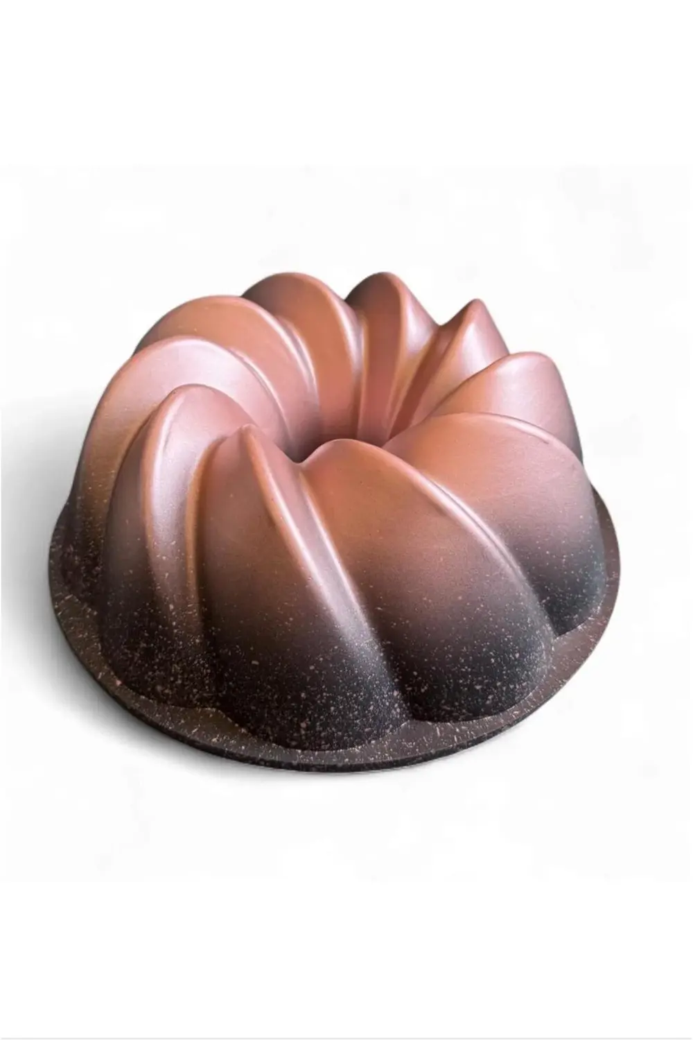 Granit Kaplamalı 25 cm Döküm Kek Kalıbı – Dalgalı Desenli Yuvarla