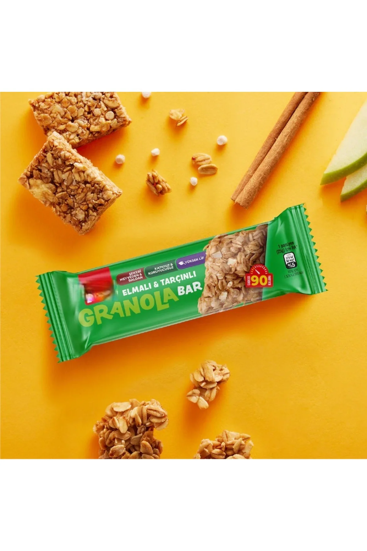 Granola Bar 25 Gr Elmalı ve Tarçınlı